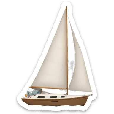 Sailboats in New York City sticker