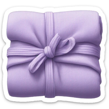 Realistic lilac blankets neatly folded sticker