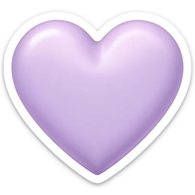 pastel lilac heart sticker