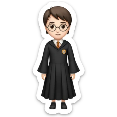 Harry potter wearing a dress sticker