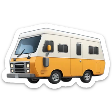 bernese mountain dog driving motorcamper in snow sticker
