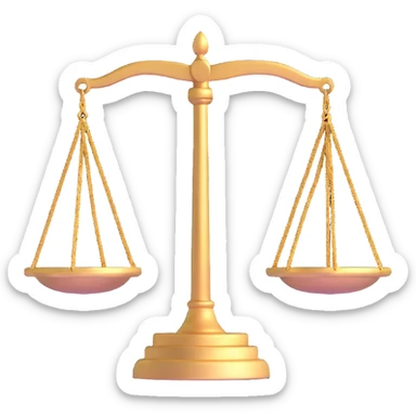 scales of justice sticker