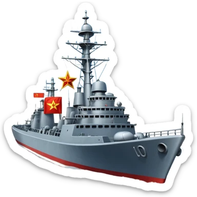 generate a very realistic Soviet Navy sticker
