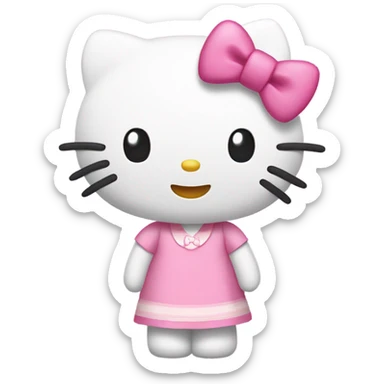 Pink hello kitty sticker