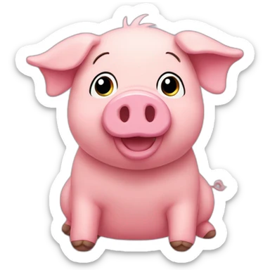Ty-tulie-pig-plush sticker
