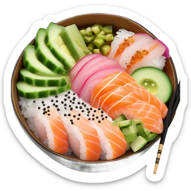 Poke bowl  sticker