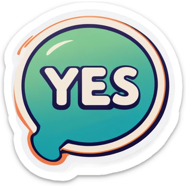 Yes sticker