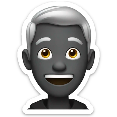 Dark silly goofy sticker