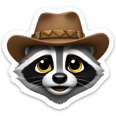 western racoon sticker