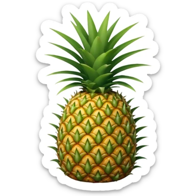 pineapple plant with ground sticker