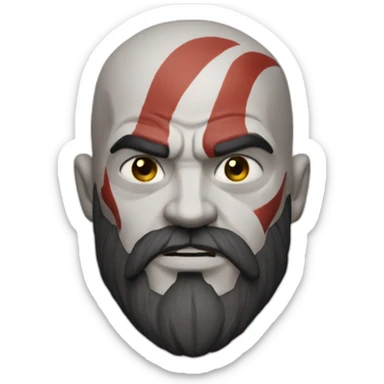 kratos god of war sticker