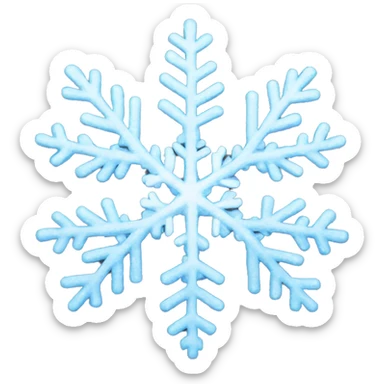 Snowflake sticker