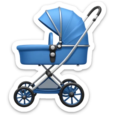blue stroller sticker