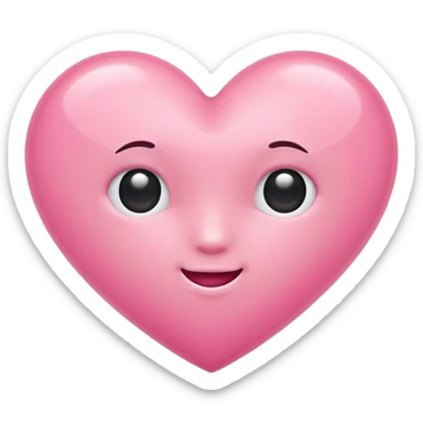 Pink hot emoji cute sticker