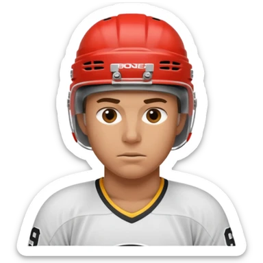 hockey player sticker