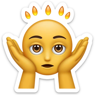 se frotte les mains avec un regard malicieux sticker