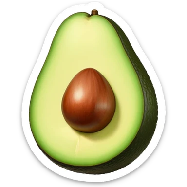 Aguacate con labios sticker