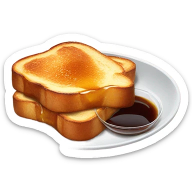 french toast with syrup sticker