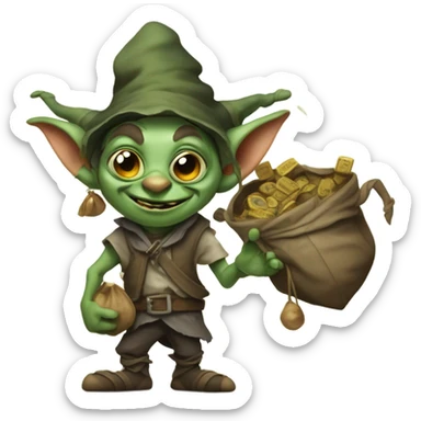 gooner goblin sticker