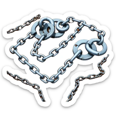 The chains are broken sticker