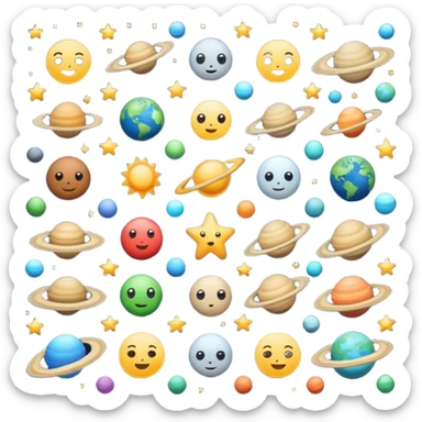 Everything in the universe sticker