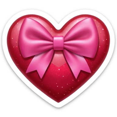 Cheerleader heart sticker