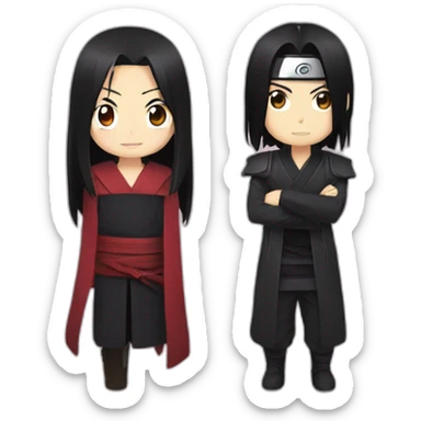 Itachi with rin sticker