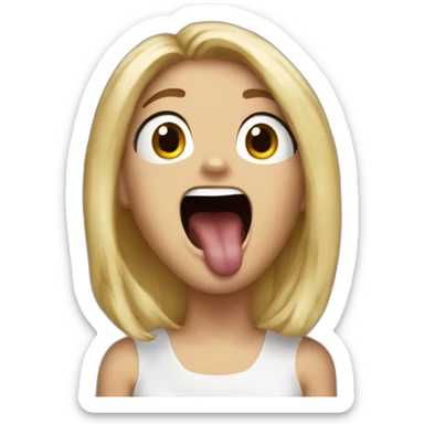 Britpop Lulu singing shout sticker