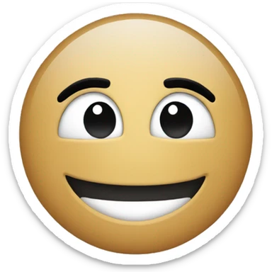 Minimalist emoji smile sticker
