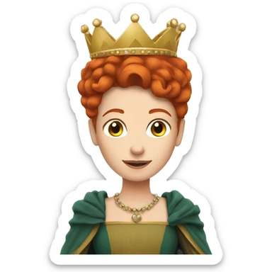 Redhead queen  sticker