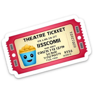 theatre movie ticket sticker