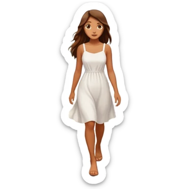 Coastal Town woman sticker