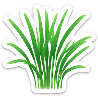 Barley grass sticker