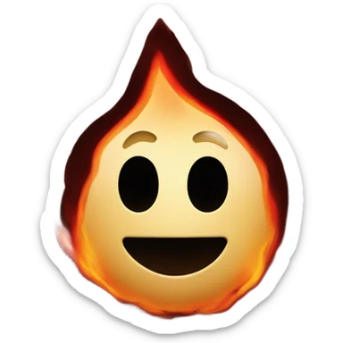 liebe herz mit flamme sticker