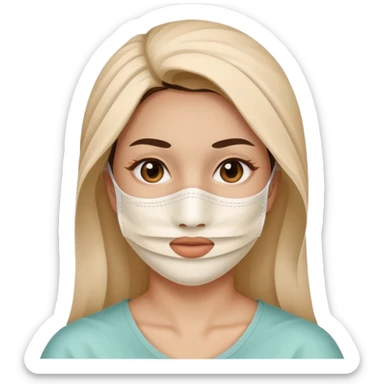 women beauty facial paper mask sticker