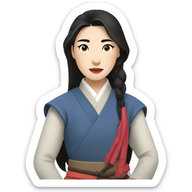 Mulan korea version sticker