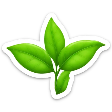 GREEN TEA LEAF sticker