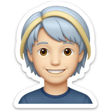 Make the girl in the middle a boy with a wig on sticker