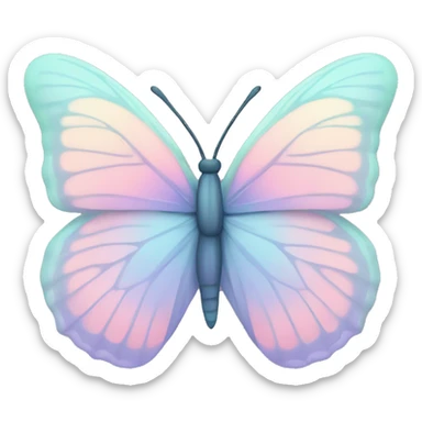 Pastel butterfly  sticker