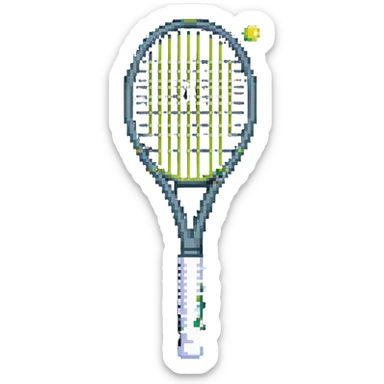 tennis racket sticker
