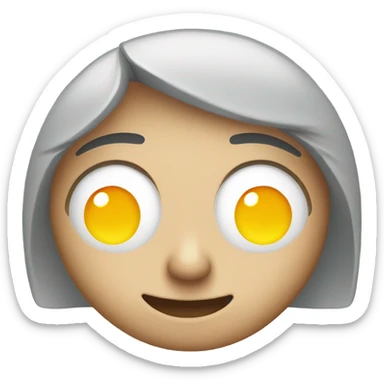 closed eye smile sticker