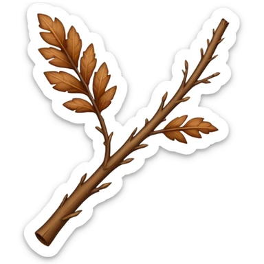 leafy stick sticker