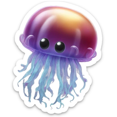 Realistic jelly fish  sticker