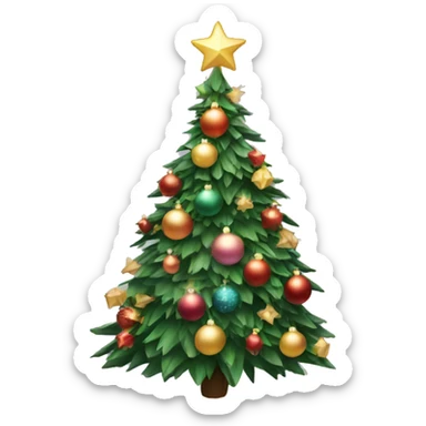 Aesthetic christmas tree sticker