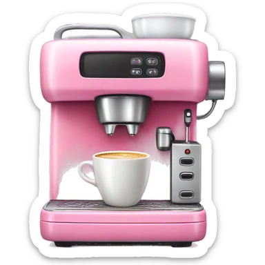 Pink Coffee machine  sticker