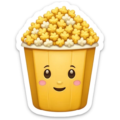 pop corn sticker