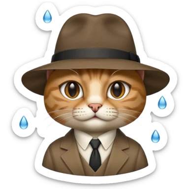 cat mafia corleone rain sticker