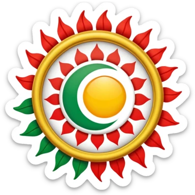 Kürdistan bayrağı sticker