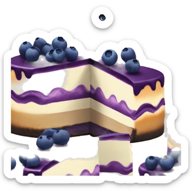 Blueberry cheesecake  sticker