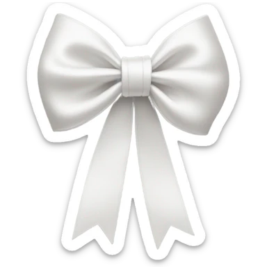 White Bow sticker